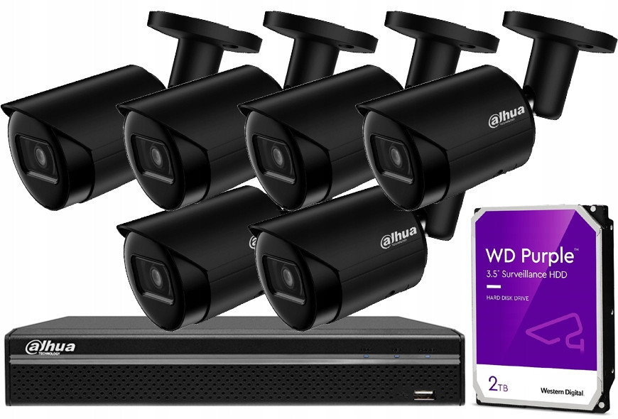 Venkovní monitoring Dahua 4MPx WizSense 6x IPC-HFW2441S-S Black