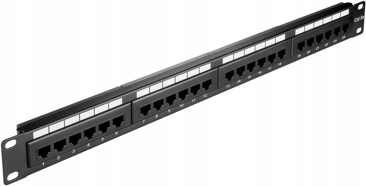 Patchpanel kat.5e 19palcový 24 Utp RJ45 portů