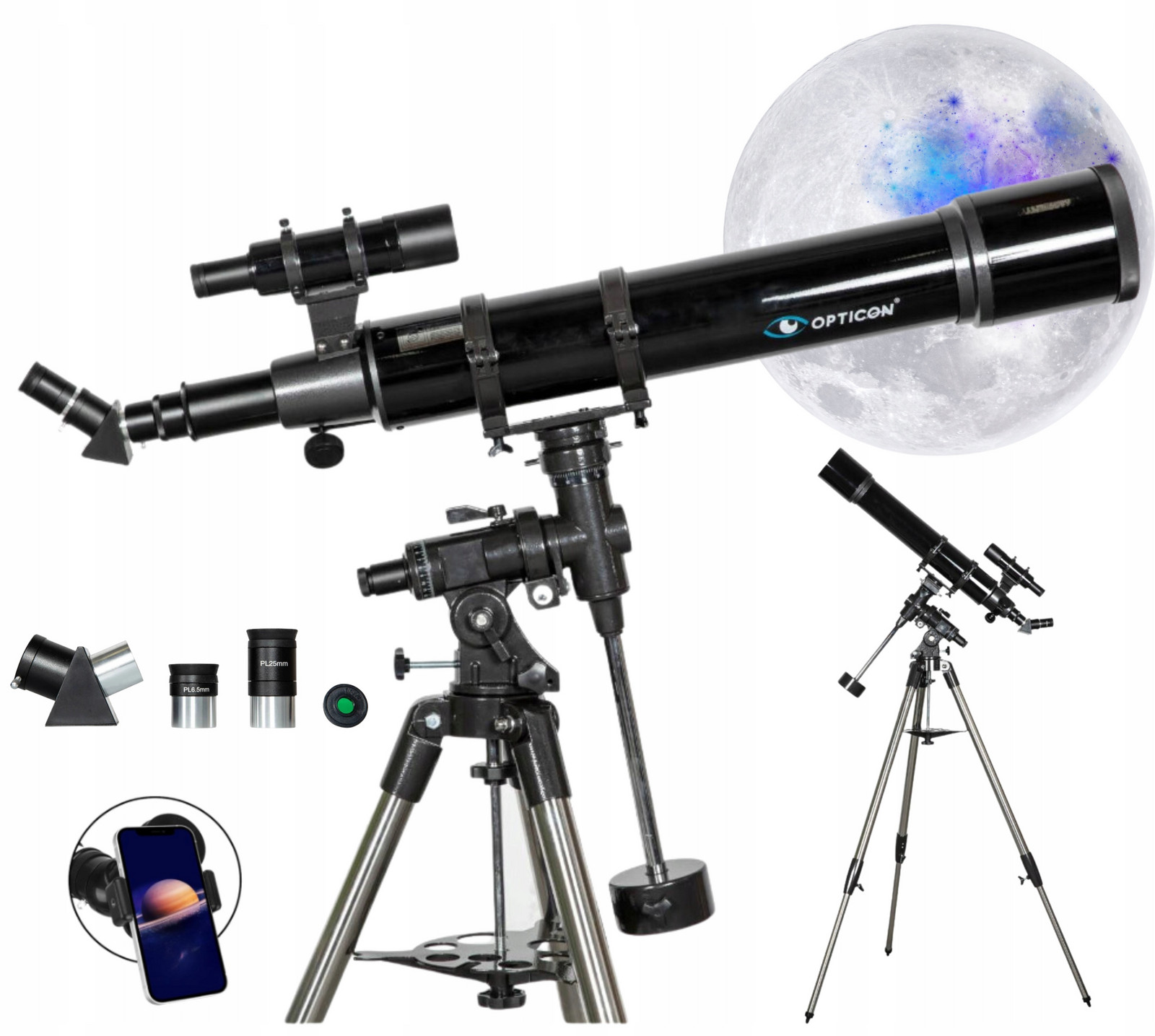 Astronomický dalekohled Puškohled Opticon Supernova 102F900 příslušenství