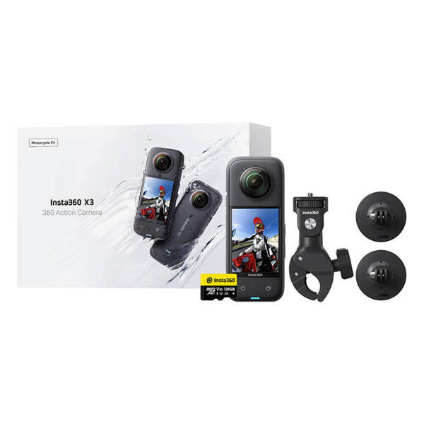 Insta360 X3 Motorcycle Kit |Sada na kolo/motorku |64GB karta |Nová verze