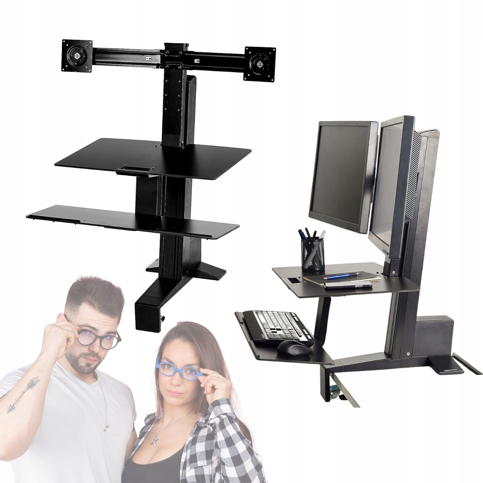 Ergonomický stolní držák 2 monitory 24 palců Amazon