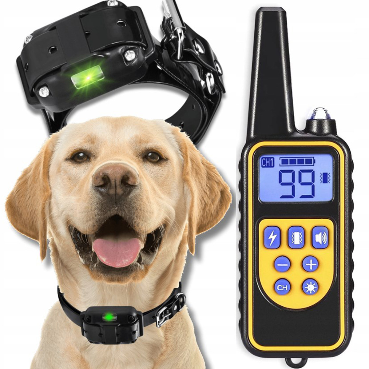 Elektrický Výcvikový Obojek Pro Psa S Dálkovým Ovládáním Tréninkový 800M