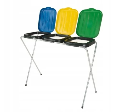 Stojan Koš na 3 pytle na odpadky na tříděný odpad