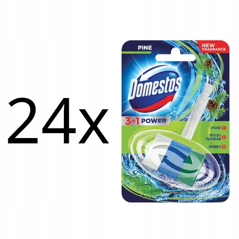 24X Domestos 3V1 Pine Toaletní kostka 40 G