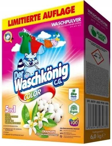 Der Waschkonig Color Orange Prášek 6 kg De