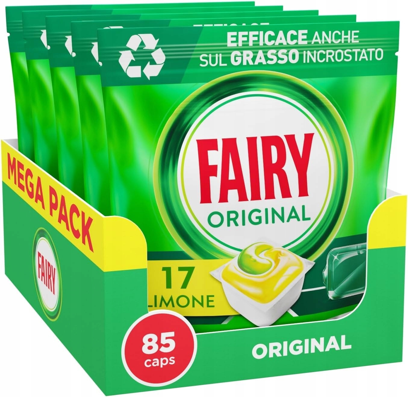 Fairy Original All In One Kapsle do myčky Citron 85 Kusů