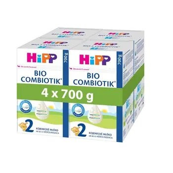 HiPP 2 BIO Combiotik® Pokračovací mléčná kojenecká výživa 4 x 700 g