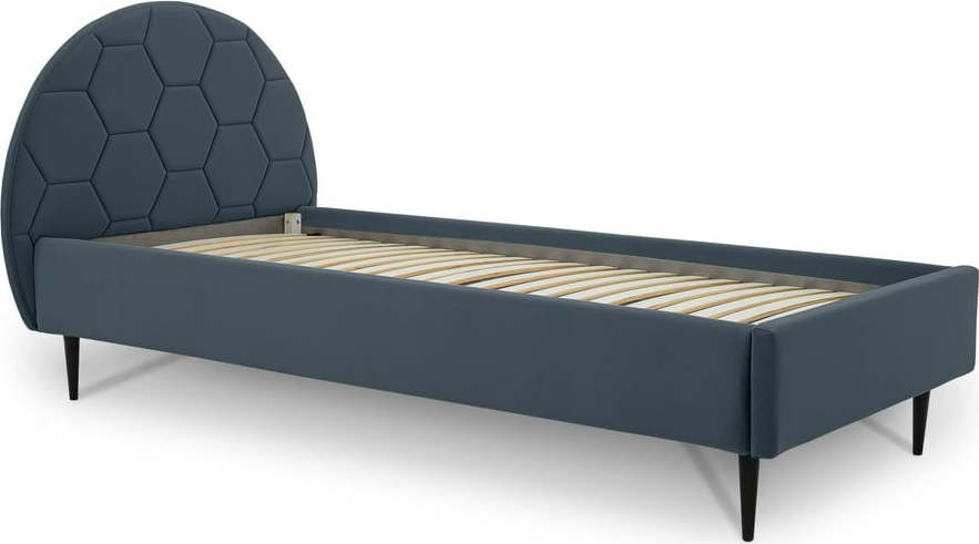 Modrá dětská postel s úložným prostorem 120x200 cm Mercury – Scandic