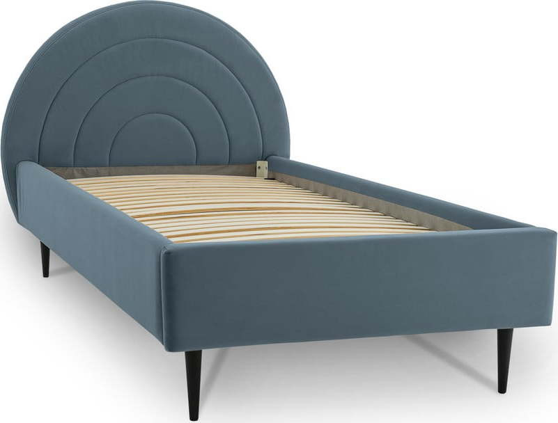Modrá dětská postel s úložným prostorem 120x200 cm Rainbow – Scandic