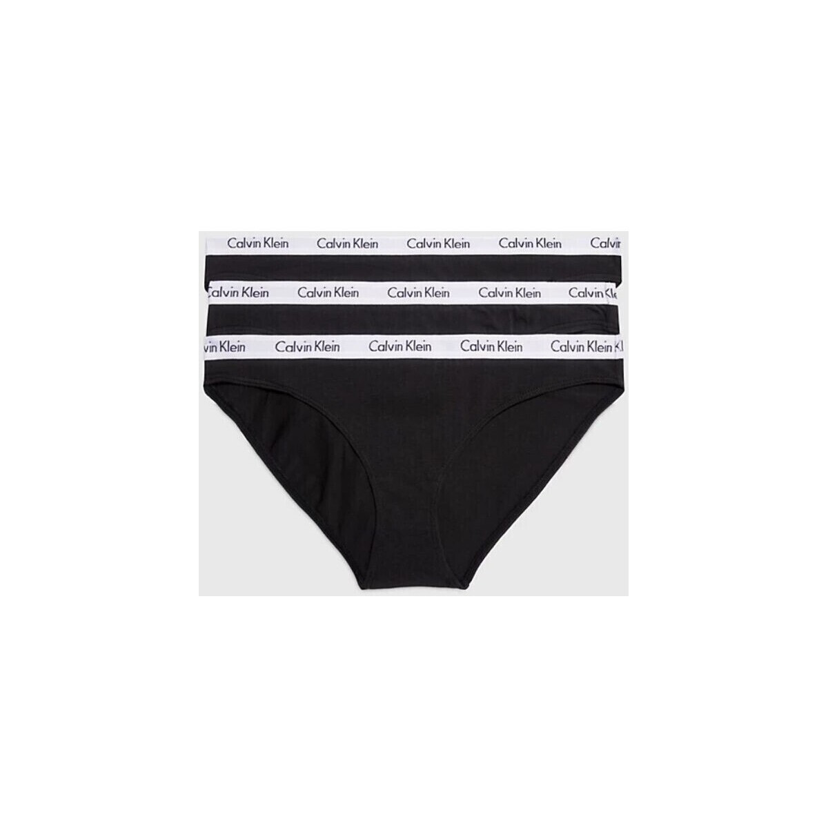 Calvin Klein Jeans  000QD3588E 3P BIKINI  Černá