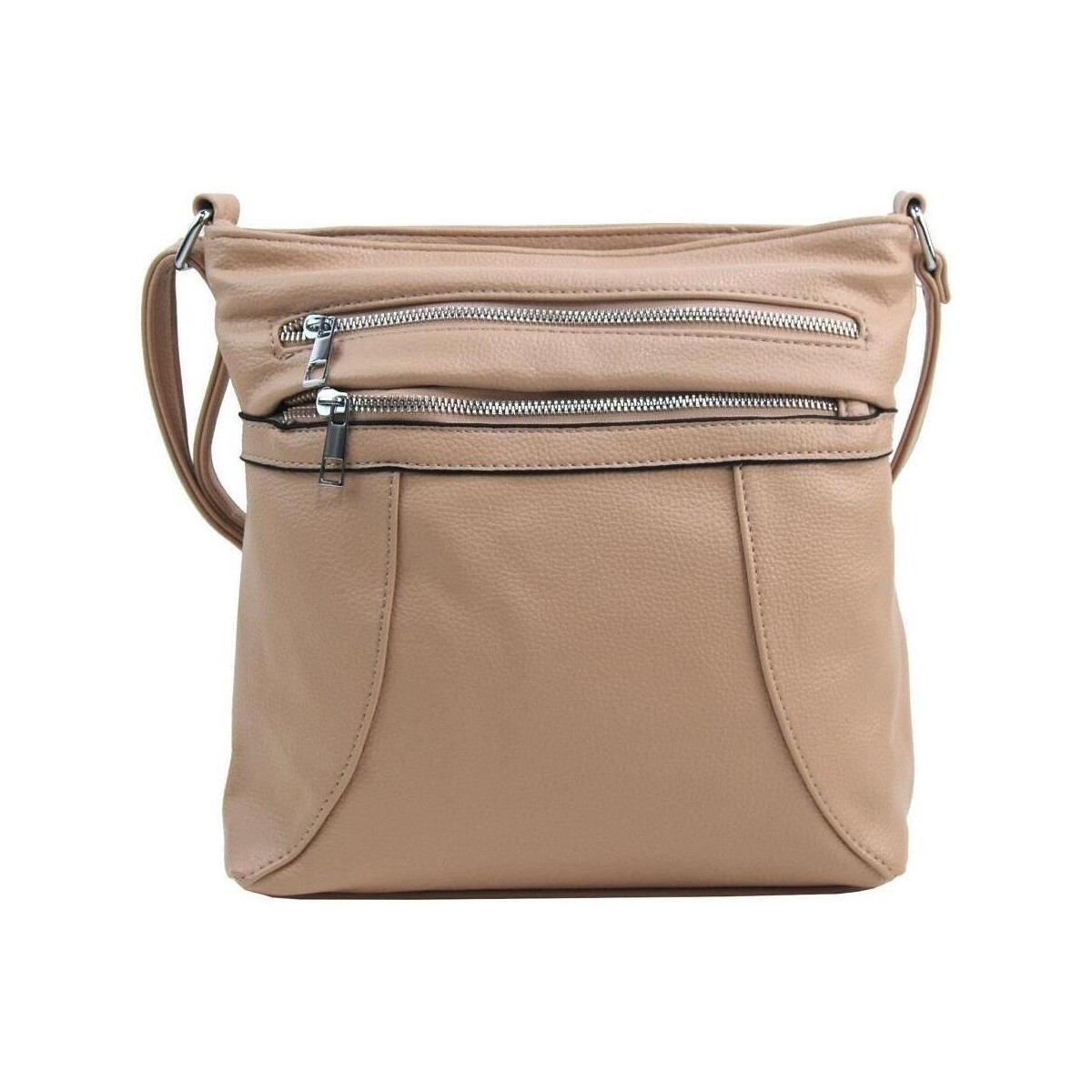 New Berry  Dámská crossbody kabelka HB-137 latté béžovo-hnědá  Hnědá