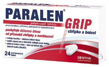 Paralen Grip Chřipka+bolest 500/25/5mg tbl.flm24 I