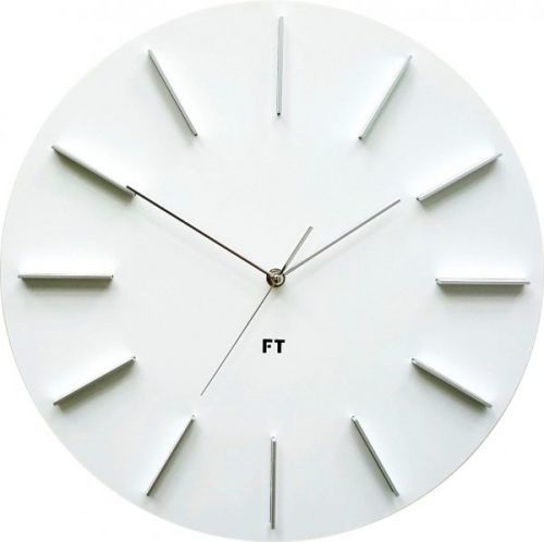 Designové nástěnné hodiny Future Time FT2010WH Round white 40cm 166550