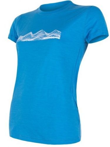 Sensor Merino Active Pt Mountains Dámské Triko Kr.Rukáv Modrá L