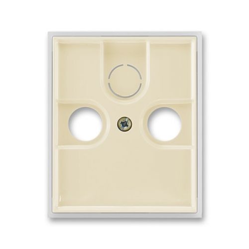 ABB Element® Kryt zásuvky anténní s vylamovacím otvorem, slonová kost / ledová bílá (5011E-A00300 21)