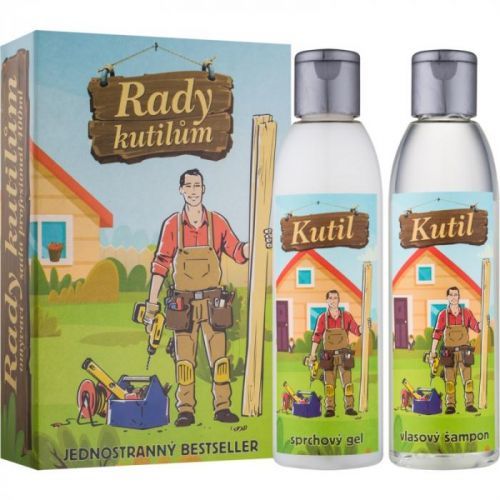 Bohemia Rady kutilům sprchový gel 200 ml + olejová lázeň 200 ml Dárkové balení kniha