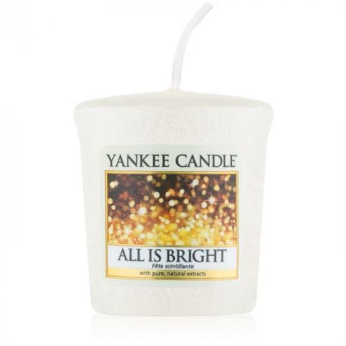 Yankee Candle All is Bright - Všechno jen září vonná svíčka votivní 49 g