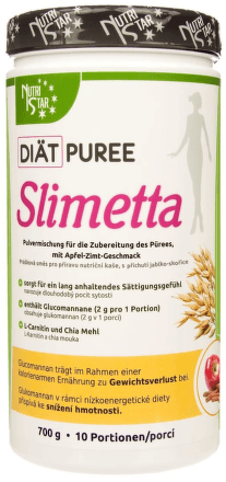 Nutristar Diät Puree SLIMETTA kaše 700 g jablko/skořice