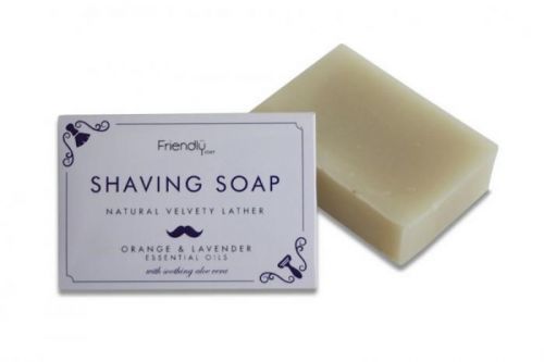 Friendly Soap Přírodní mýdlo na holení pomeranč a levandule (95 g)