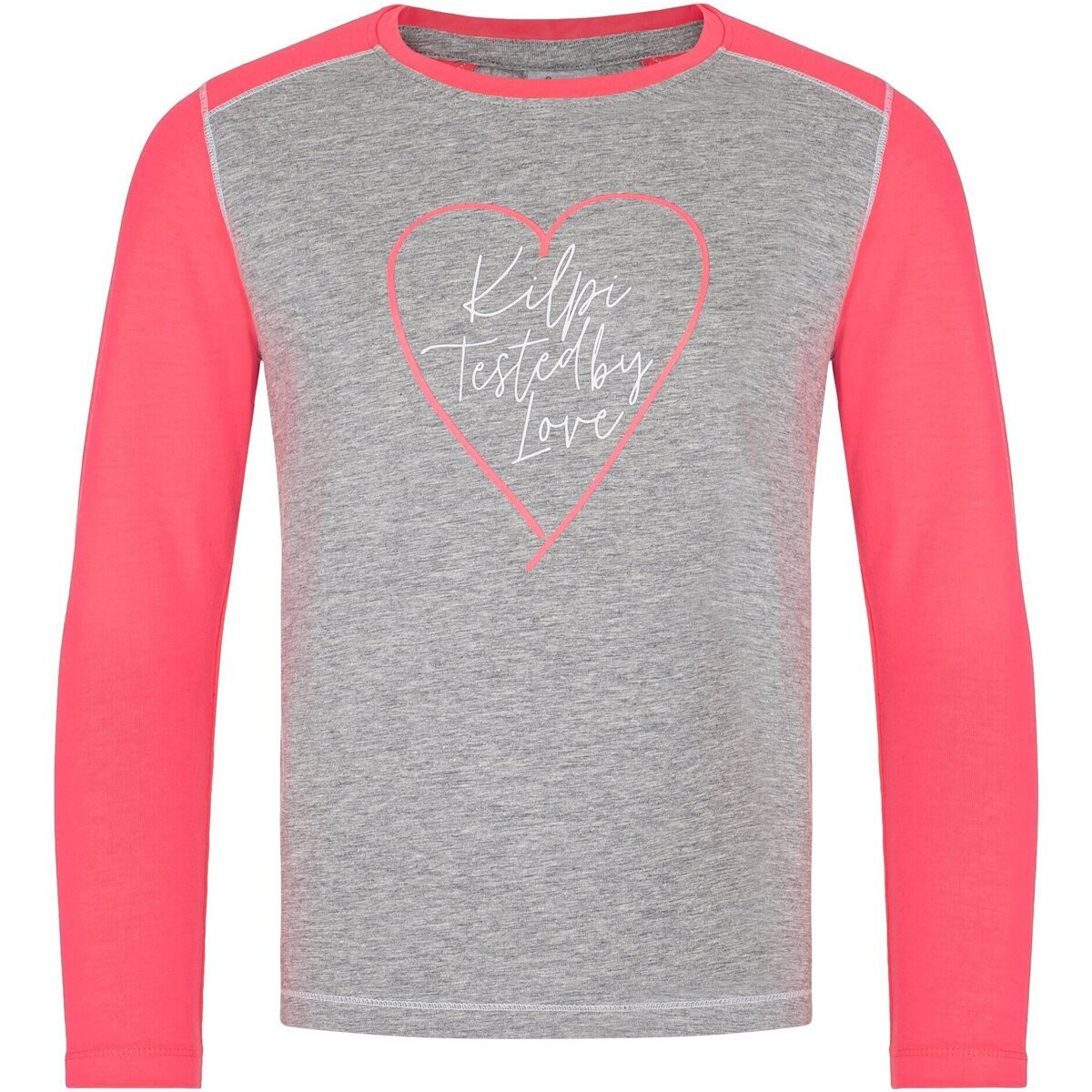 Kilpi  Dívčí bavlněné tričko s dlouhým rukávem  SONIER-JG  Šedá