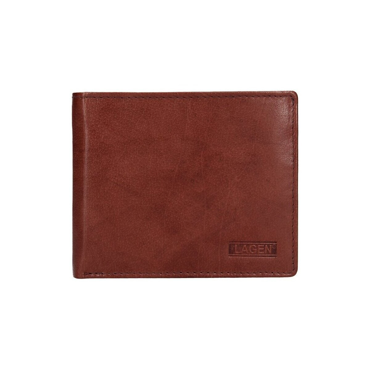 Lagen  W-8154 hnědá pánská kožená peněženka  Hnědá
