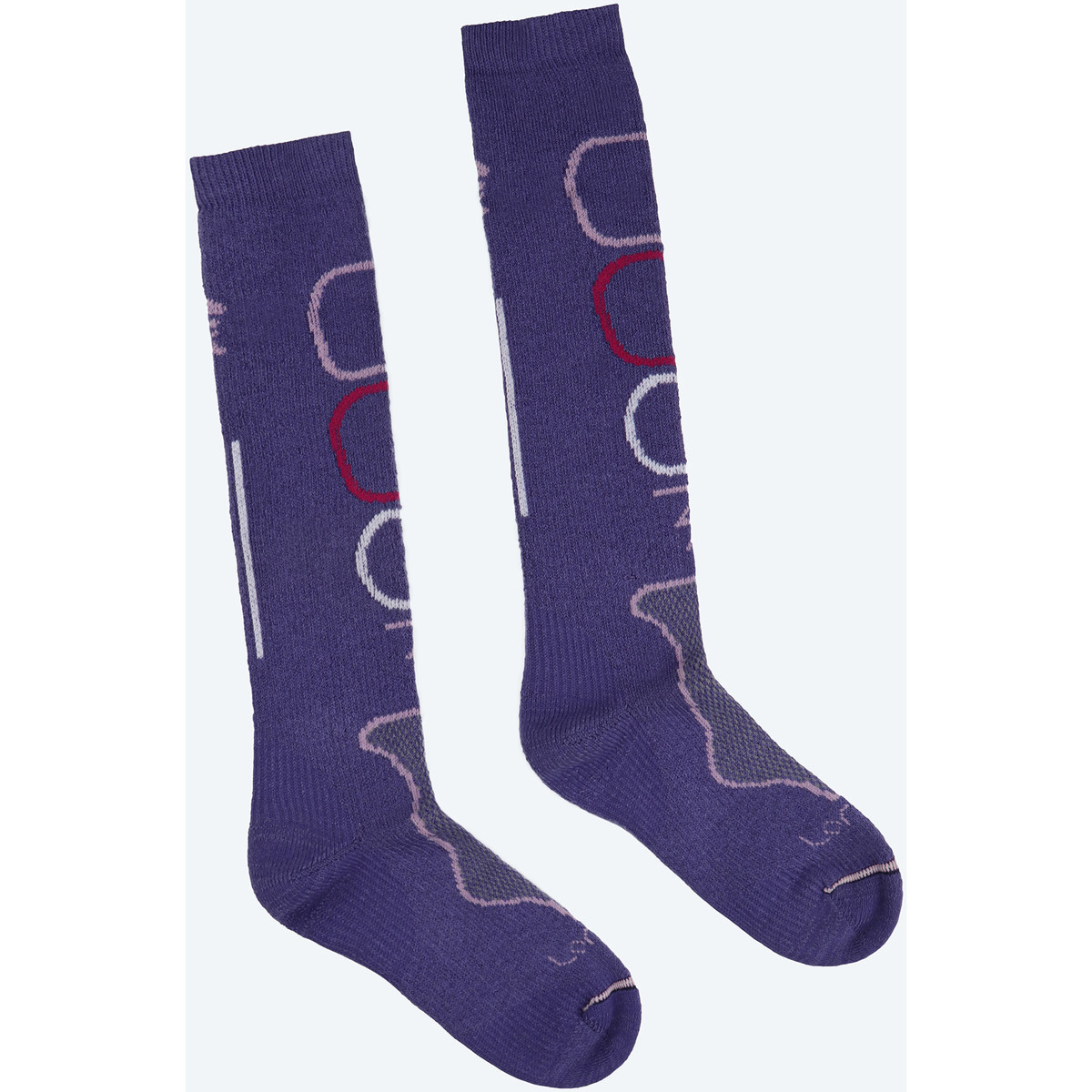 Lorpen  Stmw 1158 Tri Layer Socks Deep Purple  Fialová