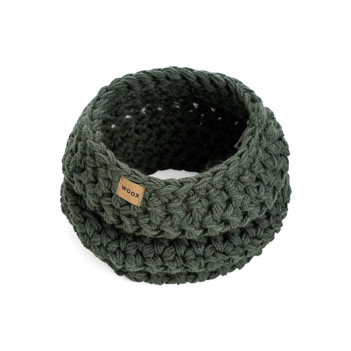 Woox  dámský nákrčník Dark Olive Neckerchief zelený  Zelená