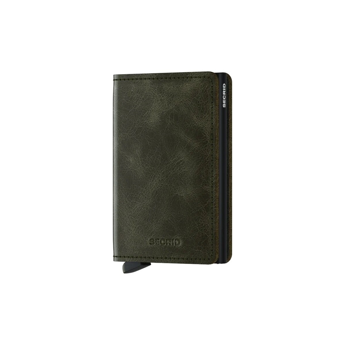 Secrid  Slimwallet Vintage - Olive Black  Zelená