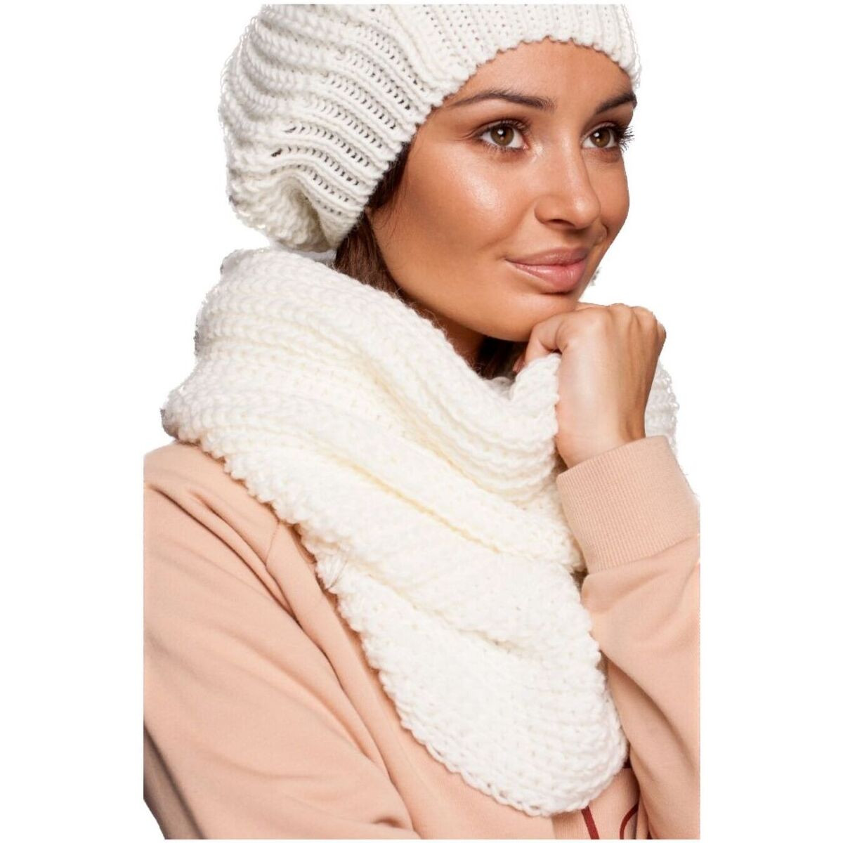 Bewear Dámský komín Tiol BK061 ecru Bílá