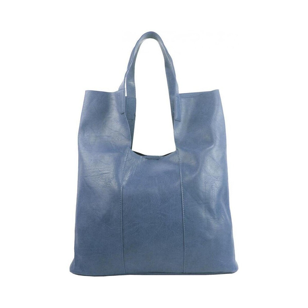 Int. Company  Velká denim modrá shopper dámská kabelka s crossbody uvnitř  Modrá