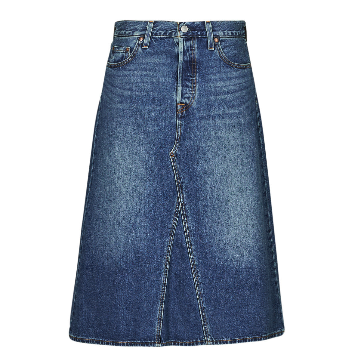 Levis  HR A LINE DECON SKIRT  Modrá