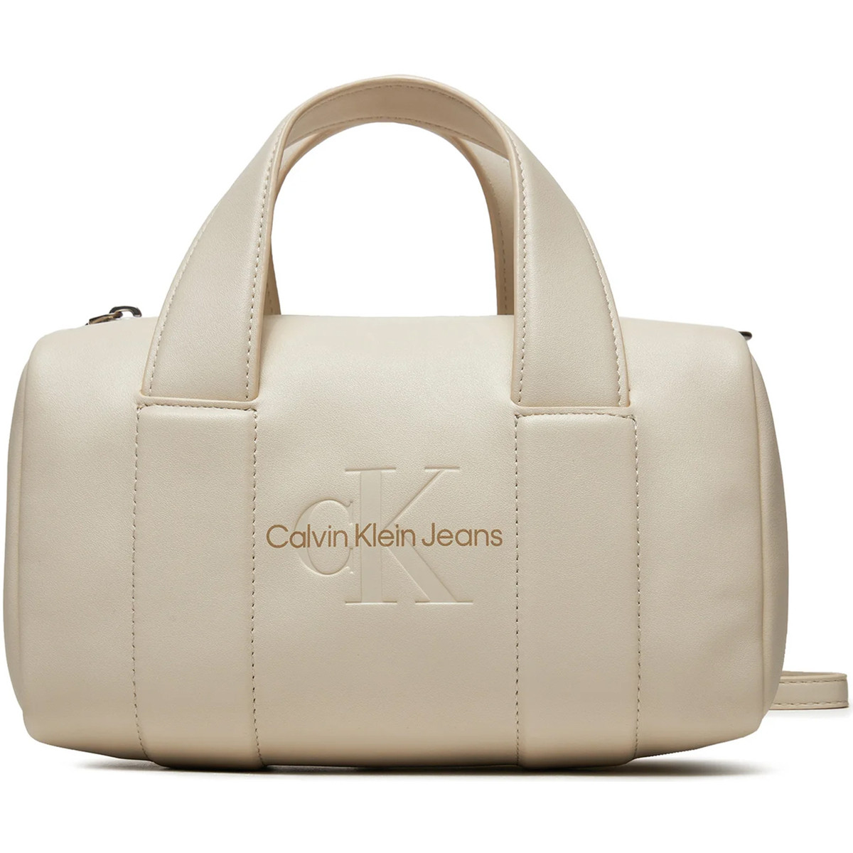 Calvin Klein Jeans  SCULPTED SQUARE BARREL BAG MONO K60K612378  Béžová