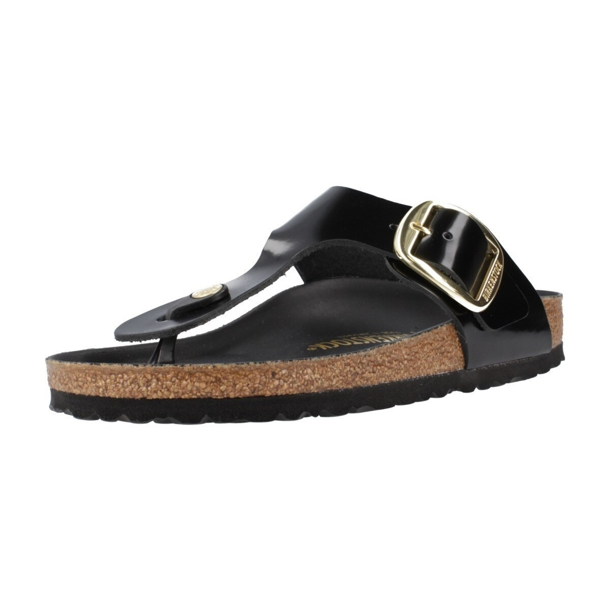 Birkenstock  GIZEH NATURAL BUCKLE  Černá