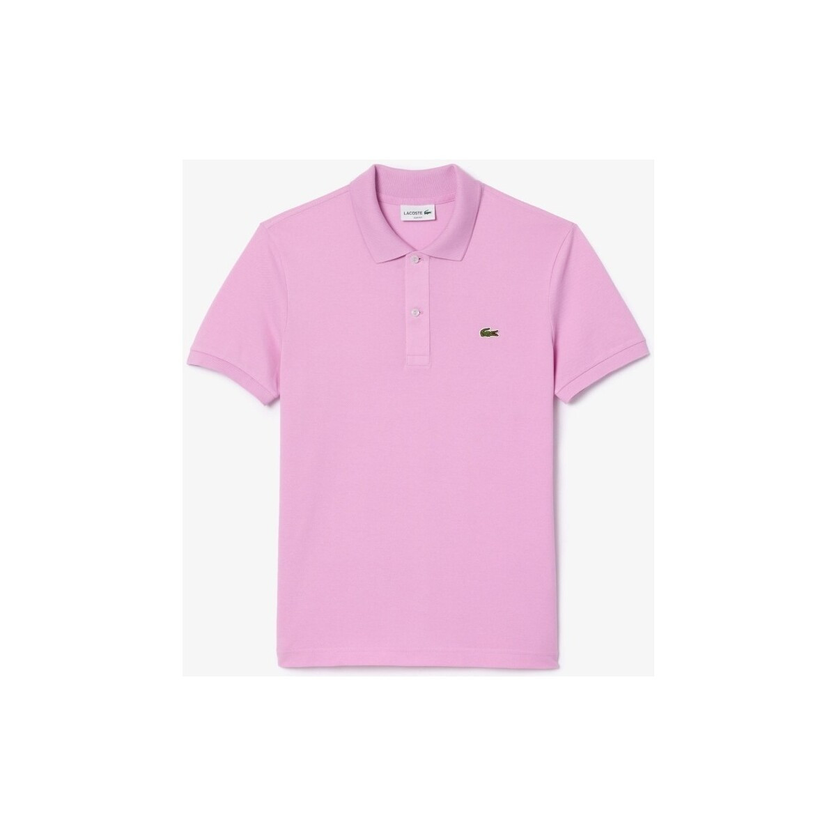 Lacoste  L1212 SHORT SLEEVED RIBBED COLLAR S  Růžová