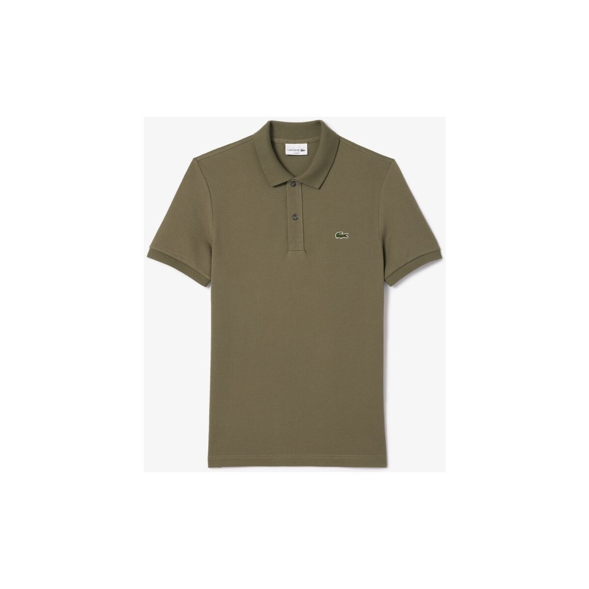 Lacoste  L1212 SHORT SLEEVED RIBBED COLLAR S  Zelená