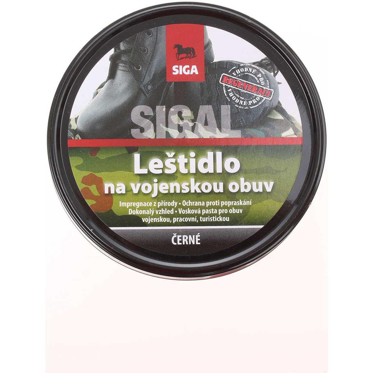 Sigal  Siga vojenské leštidlo černé 250g