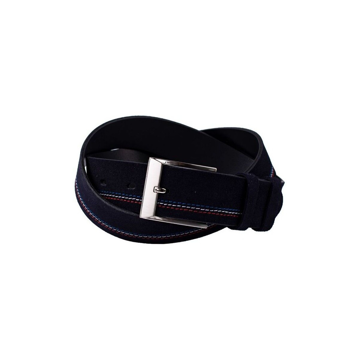 Zapana  Pánský kožený opasek Portion navy  Tmavě modrá