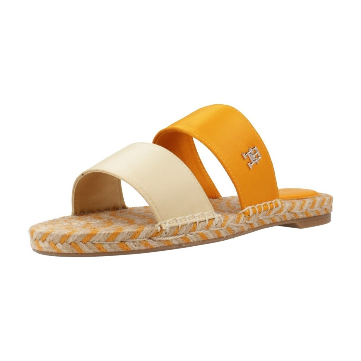 Tommy Hilfiger  TH SATIN FLAT ESPADRILLE  Oranžová