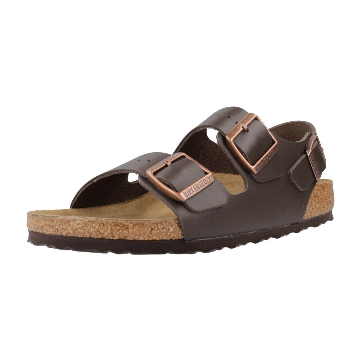 Birkenstock  MILANO NATURAL LEATHER  Hnědá