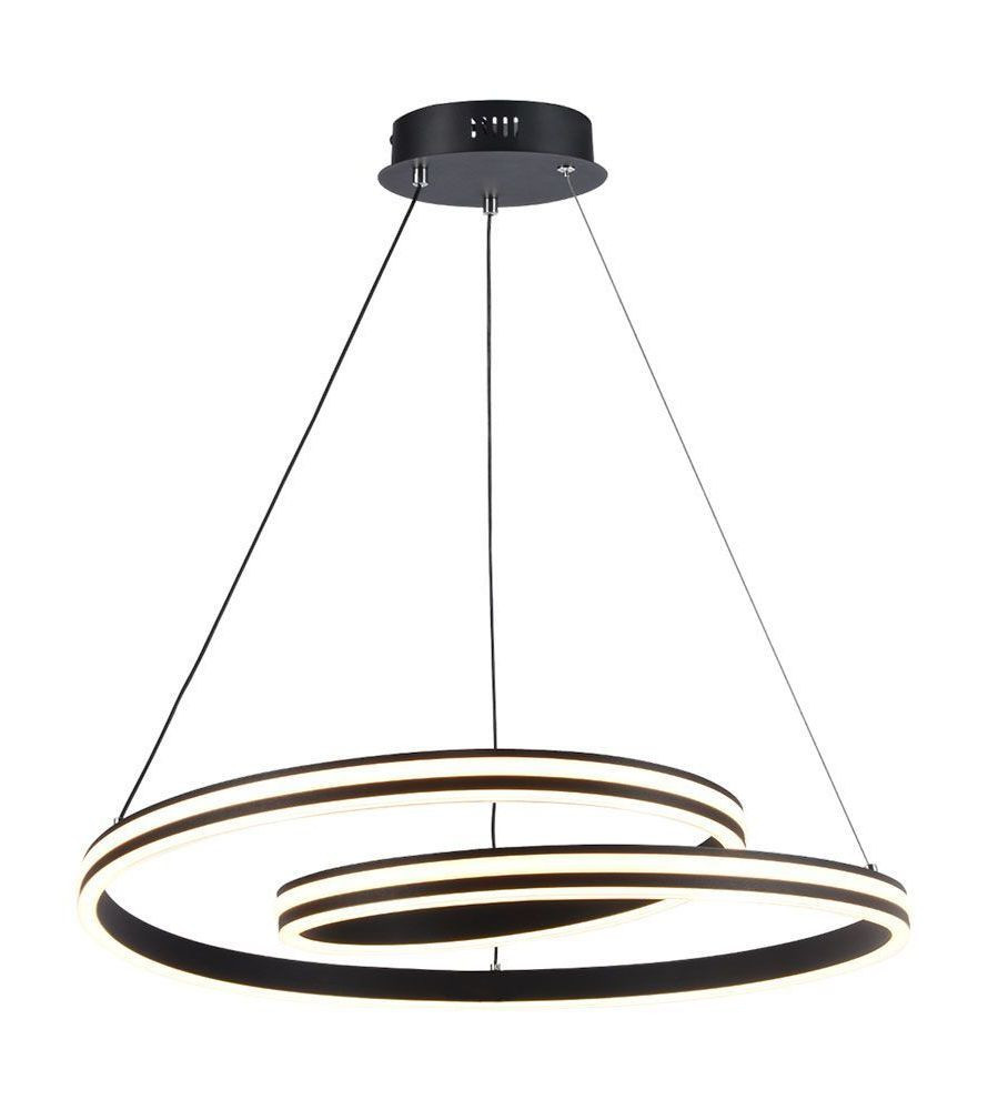 LED Solution Černé závěsné LED svítidlo designové 60cm 40W CCT 23374