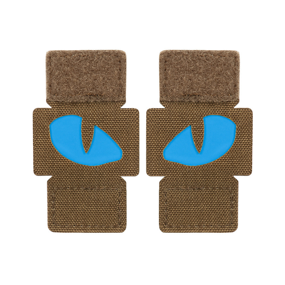 Nášivka M-Tac Tiger Eyes Laser Cut 2 ks - coyote-modrá