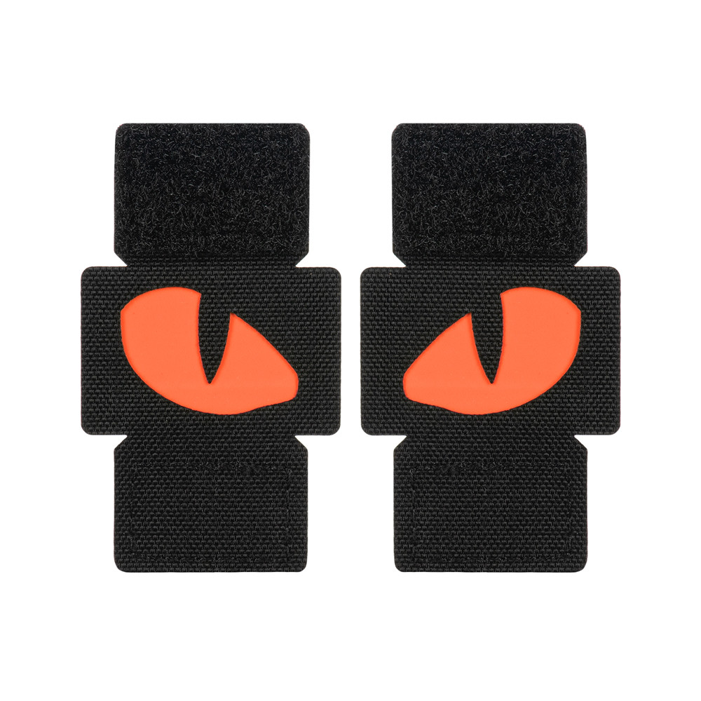 Nášivka M-Tac Tiger Eyes Laser Cut 2 ks - černá-červená