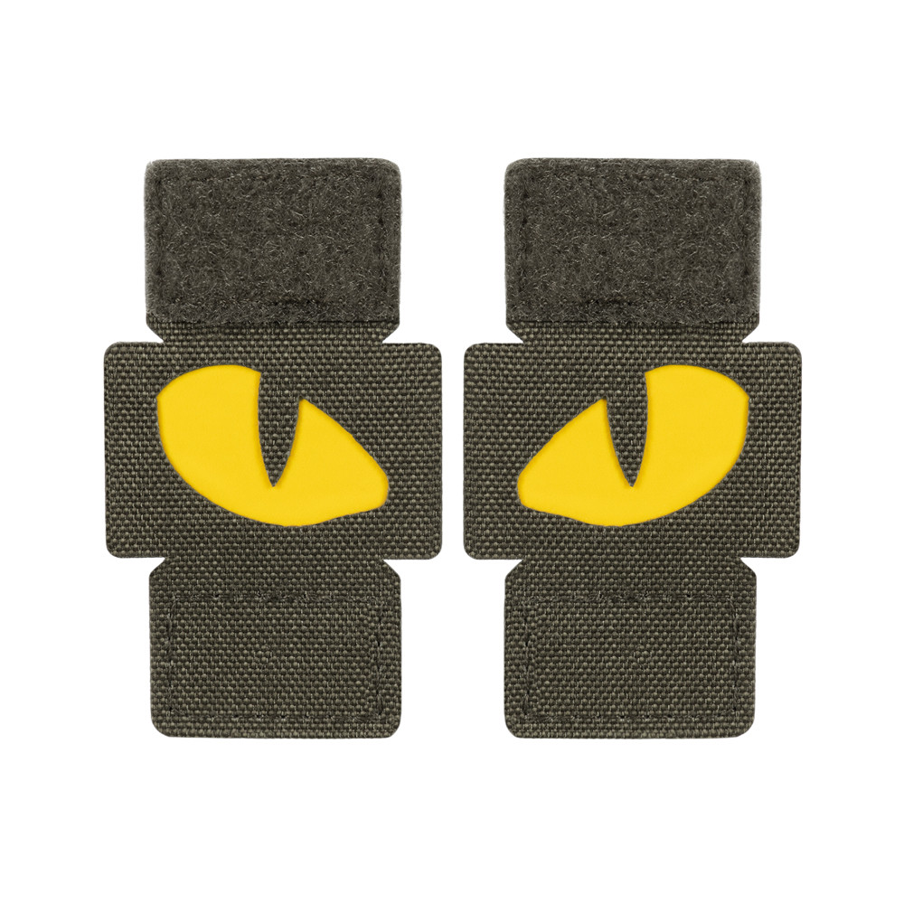 Nášivka M-Tac Tiger Eyes Laser Cut 2 ks - olivová-žlutá