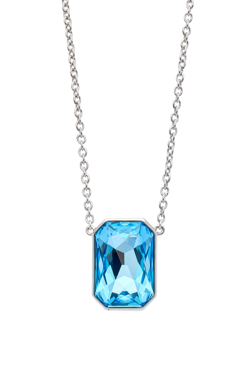 Oliver Weber Slušivý náhrdelník s modrým krystalem Swarovski 12449 202