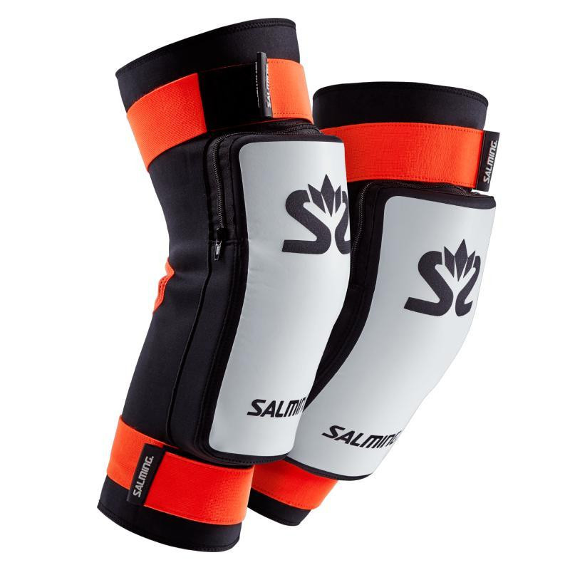 Salming E-Series Kneepads White/Orange POUZE XS (VÝPRODEJ)