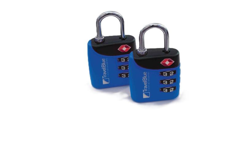 Travel Blue 2x Combi TSA Lock Blue