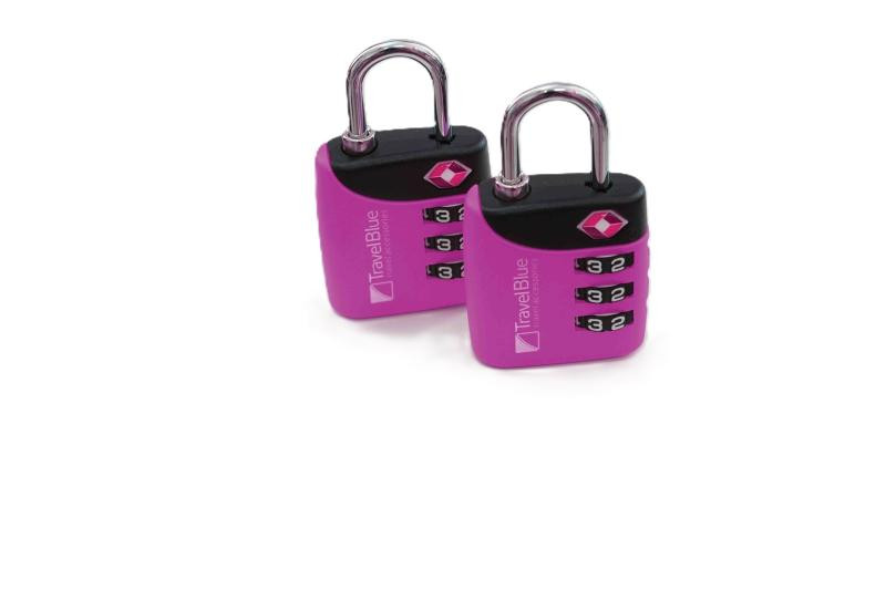 Travel Blue 2x Combi TSA Lock Purple