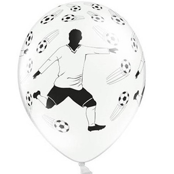 Balónky latexové Fotbalista 30cm 6ks