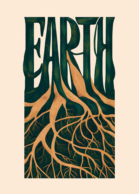 Andreas Magnusson Ilustrace Earth, Andreas Magnusson, (30 x 40 cm)