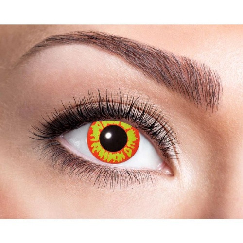 Barevné kontaktní čočky - žluto červené